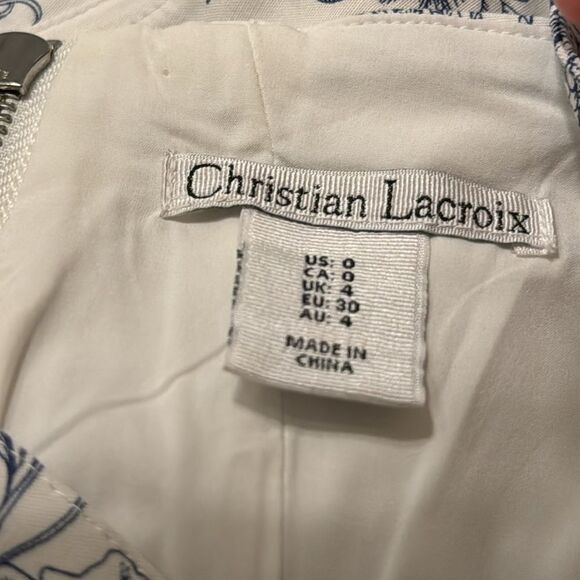 Christian Lacroix Floral Print Mini Dress - Picture 4 of 5